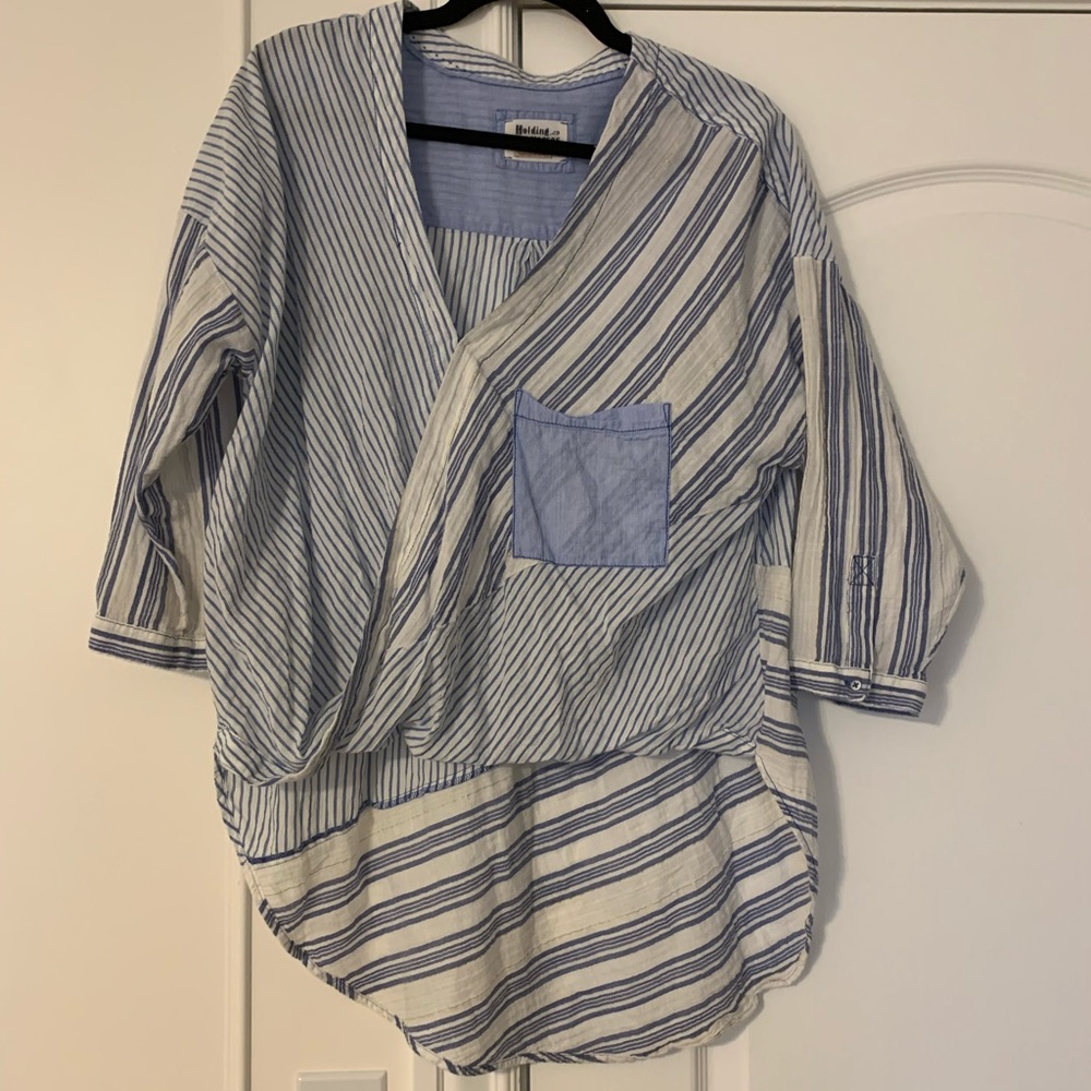 Fun flowy Anthropologie top